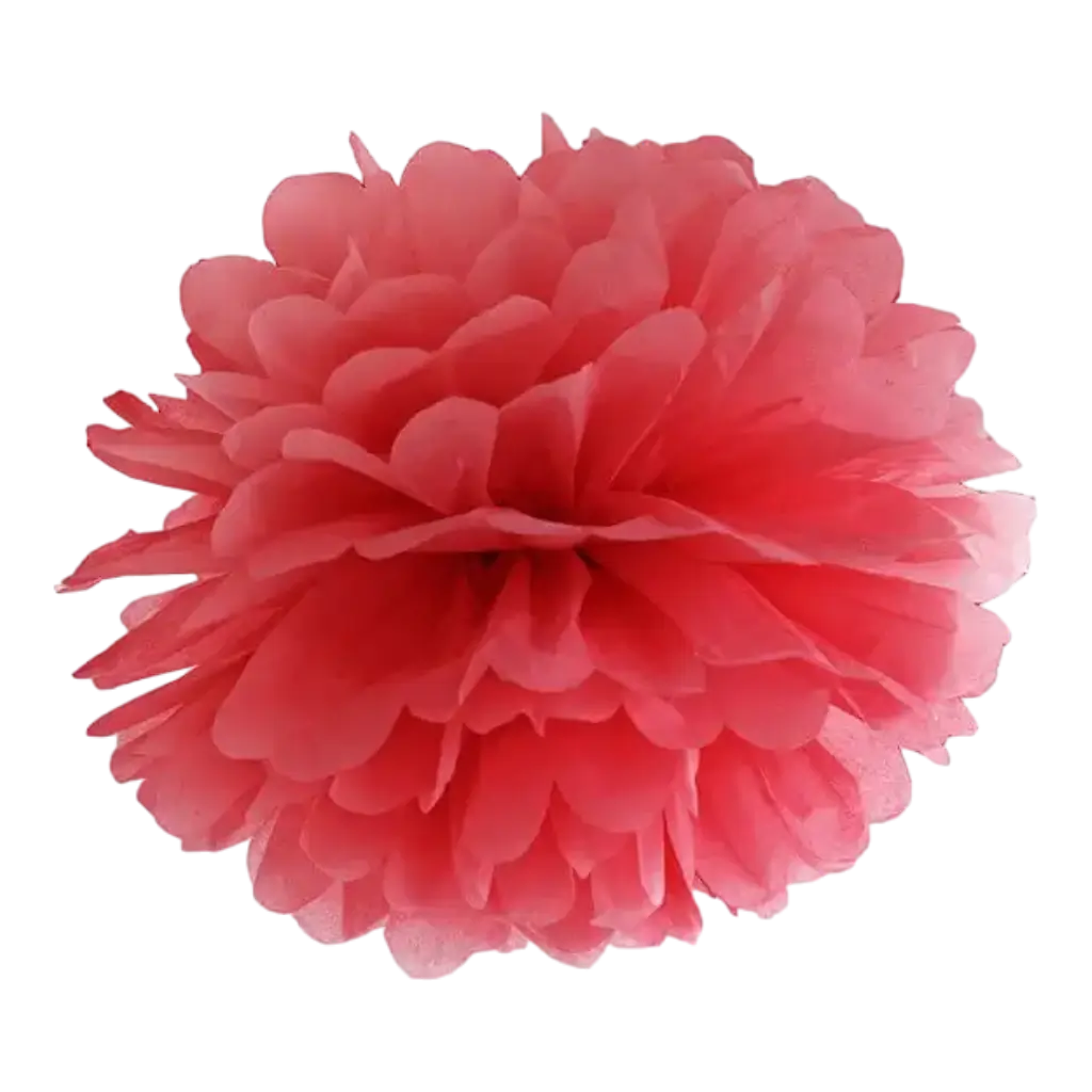 Roter Papierbommel 25cm