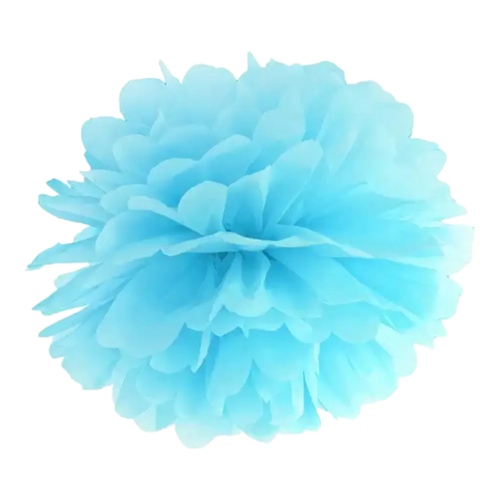 Hellblauer Papierbommel 25cm