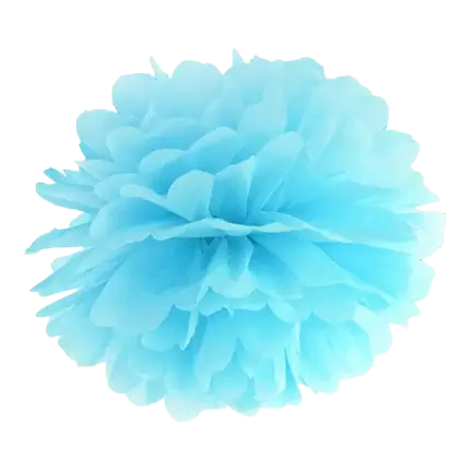 Hellblauer Papierbommel 25cm