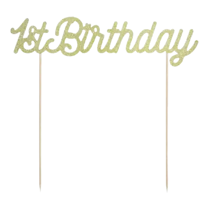 Goldene Glittertorte zum 1. Geburtstag