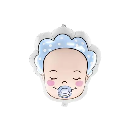 Blauer Baby-Ballon für Jungen 40x45cm