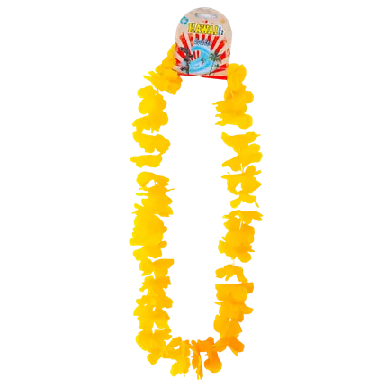 Hawaiianische Halskette mit orangefarbenen Blumen