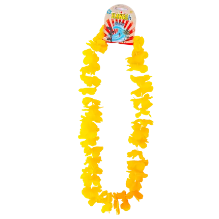 Hawaiianische Halskette mit gelben Blumen