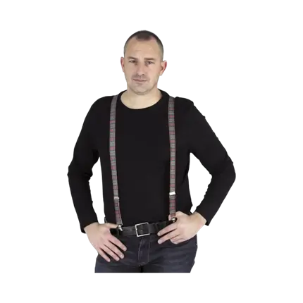 Riemen Tarzan braun kariert schwarz