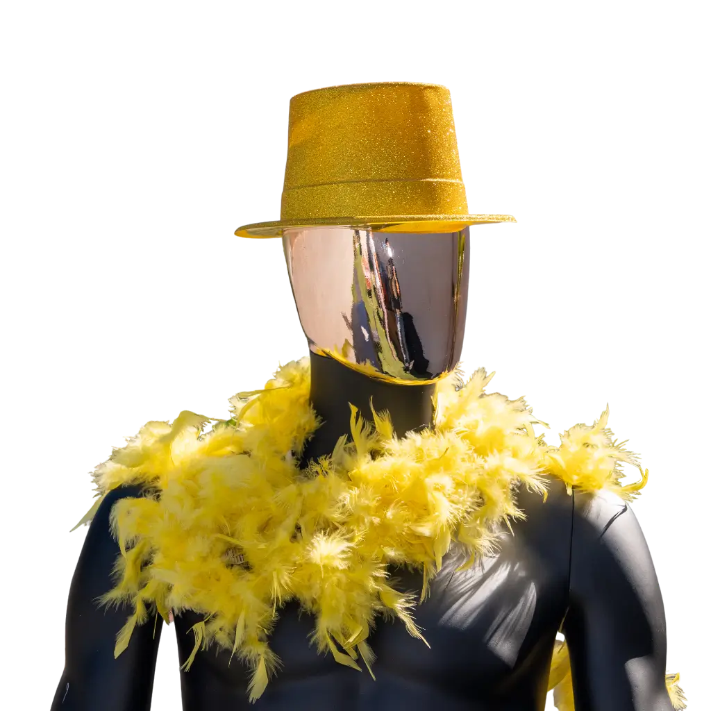 Gold Pailletten Zylinder