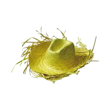 Gelber karibischer Cowboy-Hut