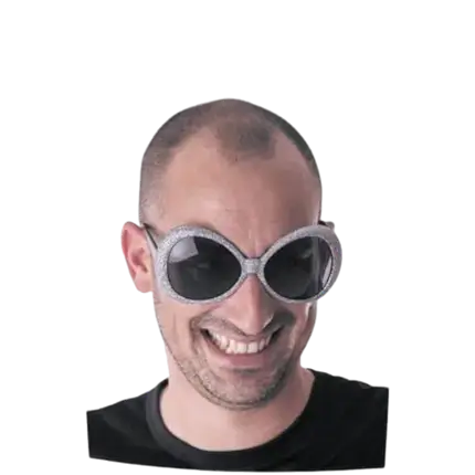 Brille BUTTERFLY Silber