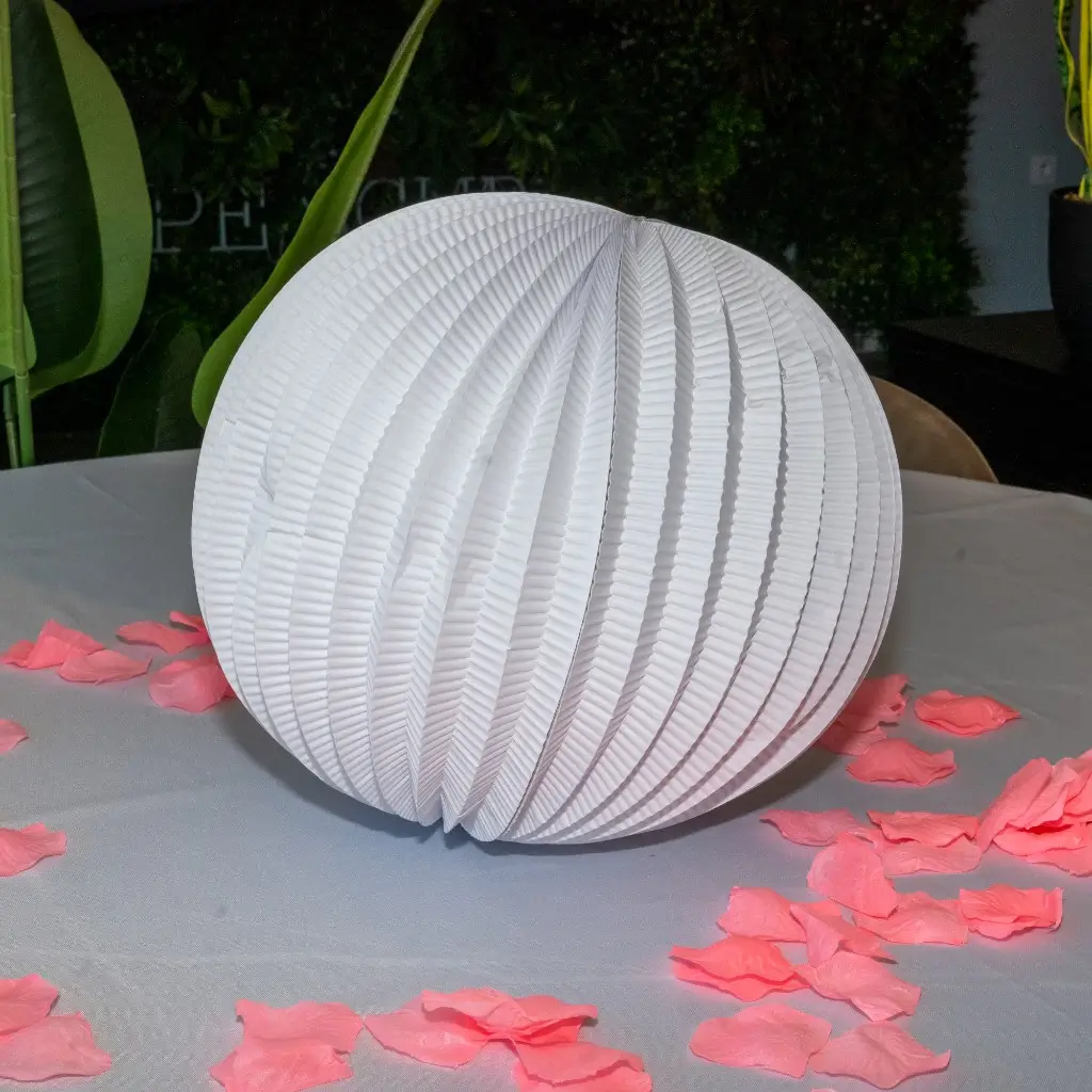 Lampenpapierkugel rund weiß 30cm