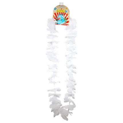 Hawaiianische Halskette mit weißen Blumen