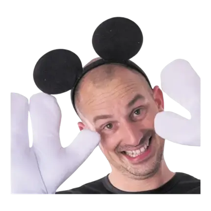 Stirnband Schwarze Maus