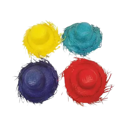 Karibischer marineblauer Strohhut