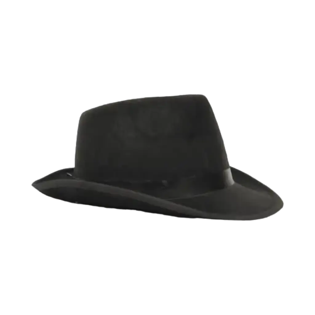BORSALINO-Hut aus schwarzem Stoff