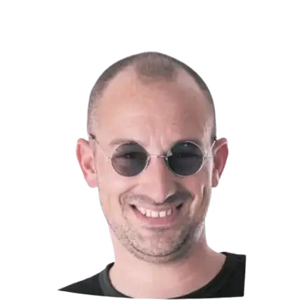 Schwarze HIPPY-Brille