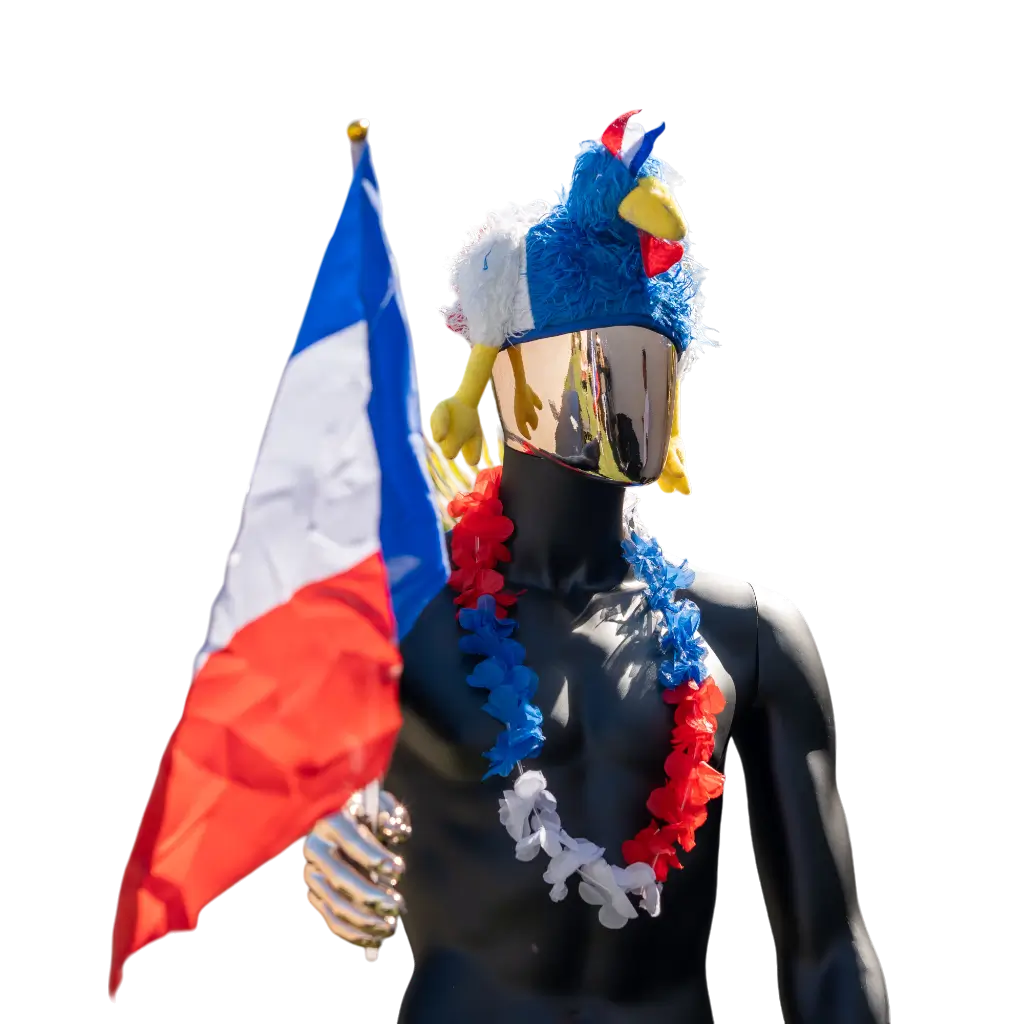 Hawaii-Halskette Tricolor FRANKREICH