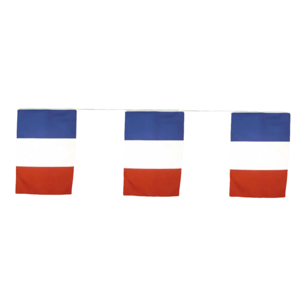 Girlandenflagge Frankreich 10m