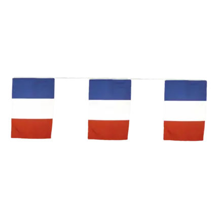 Girlandenflagge Frankreich 10m