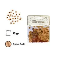 Tisch-Konfetti-Sterne Roségold (15gr)