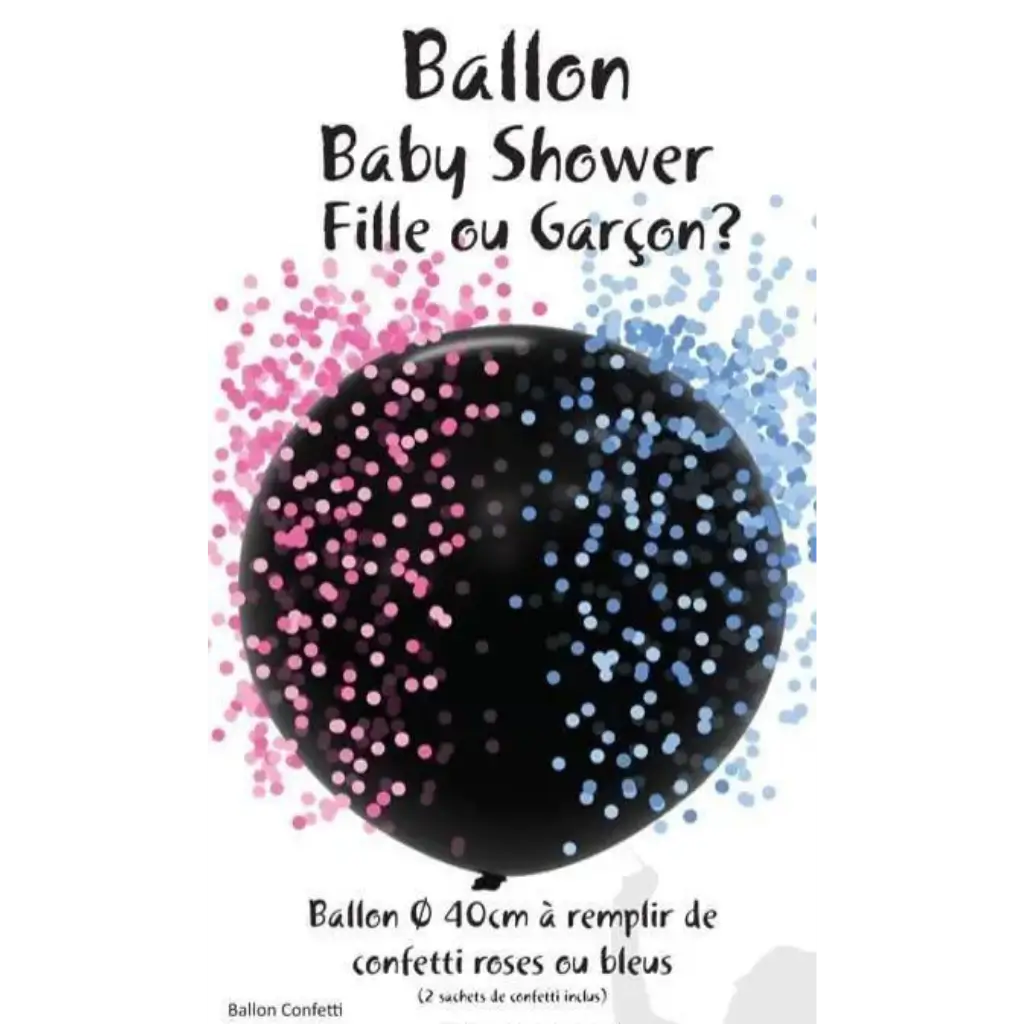 Mädchen- oder Jungen-Konfetti-Ballons?