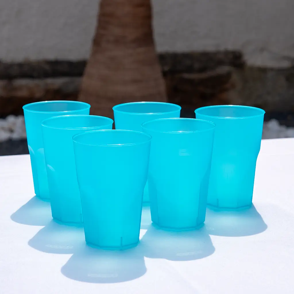 Cocktailglas blau-türkis 35cl (Satz von 20)