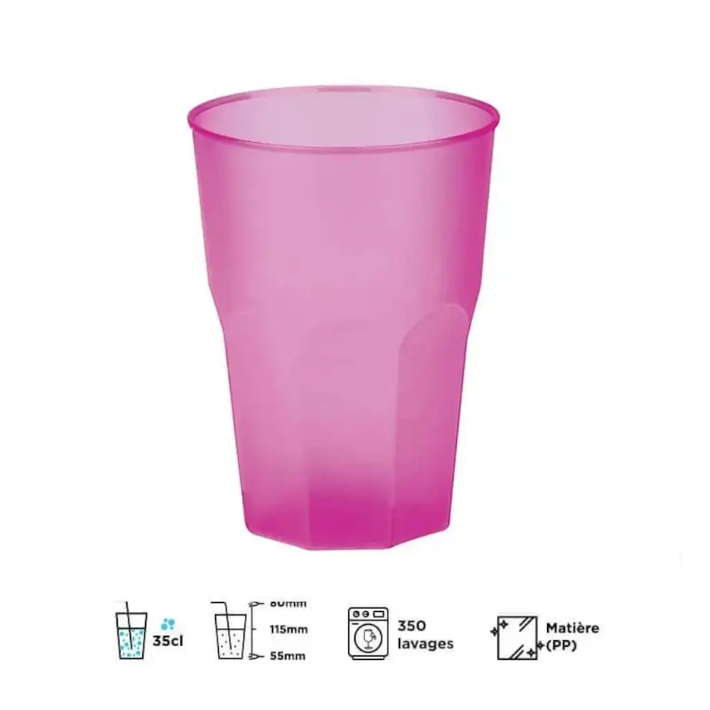 Cocktailglas rosa fuchsia 35cl (Satz von 20)