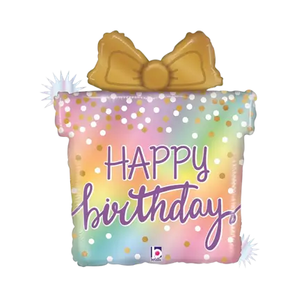 Happy Birthday-Geschenkballon 69cm