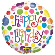 Mehrfarbiger Ball Happy Birthday ø53cm