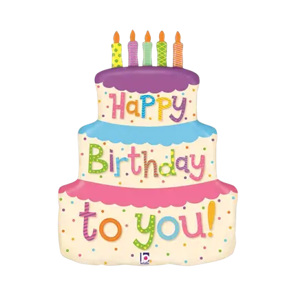 Happy Birthday-Kuchenkugel 69cm