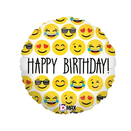 Emoji Happy Birthday-Ball 45cm