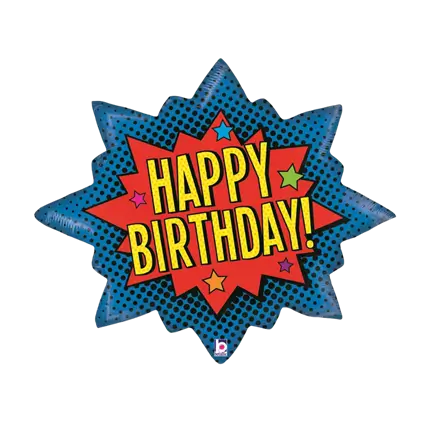 Alles Gute zum Geburtstag Superhelden-Ball 89cm