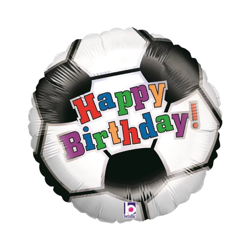 Happy Birthday Fussball ø45cm