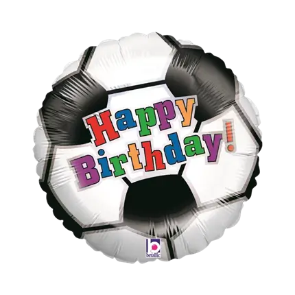 Happy Birthday Fussball ø45cm