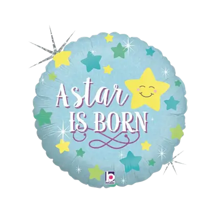 Blauer Ballon Ein Stern ist geboren ø45cm