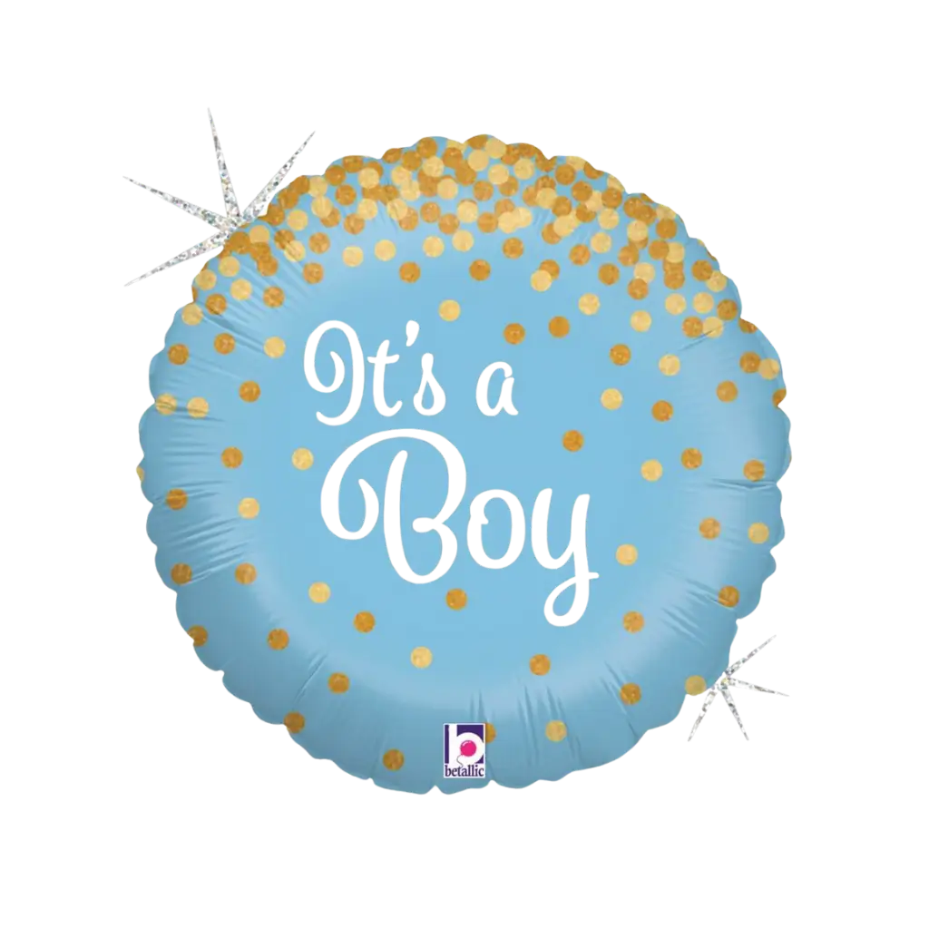 Blaue "It's a Boy"-Brillantkugel ø45cm