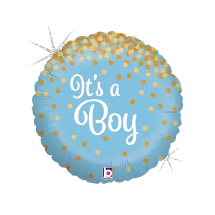 Blaue It's a Boy-Brillantkugel ø45cm