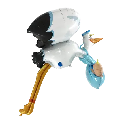 Riesen-3D-Storch Es ist ein Junge Ball 157cm