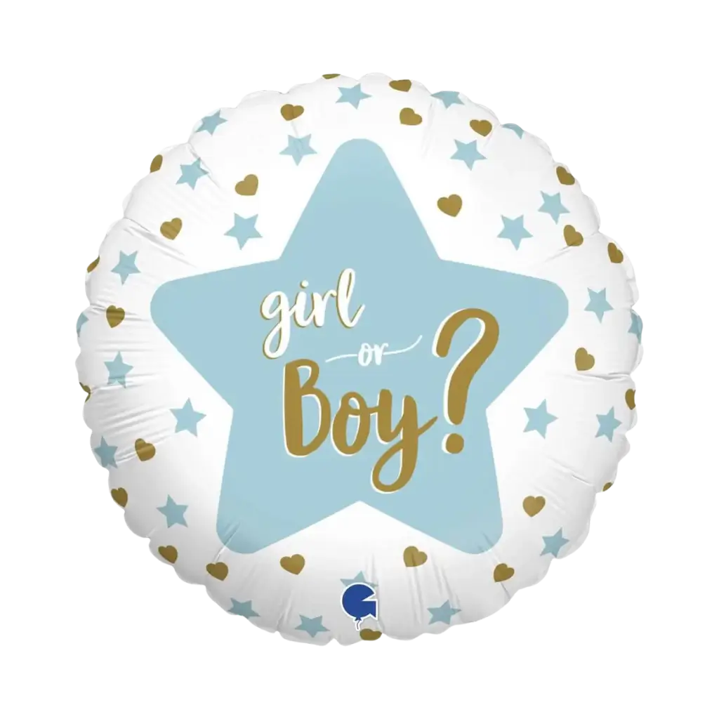 Junge oder Mädchen "Gender Reveal" Ball ø45cm