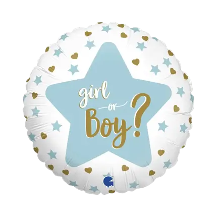 Junge oder Mädchen Gender Reveal Ball ø45cm