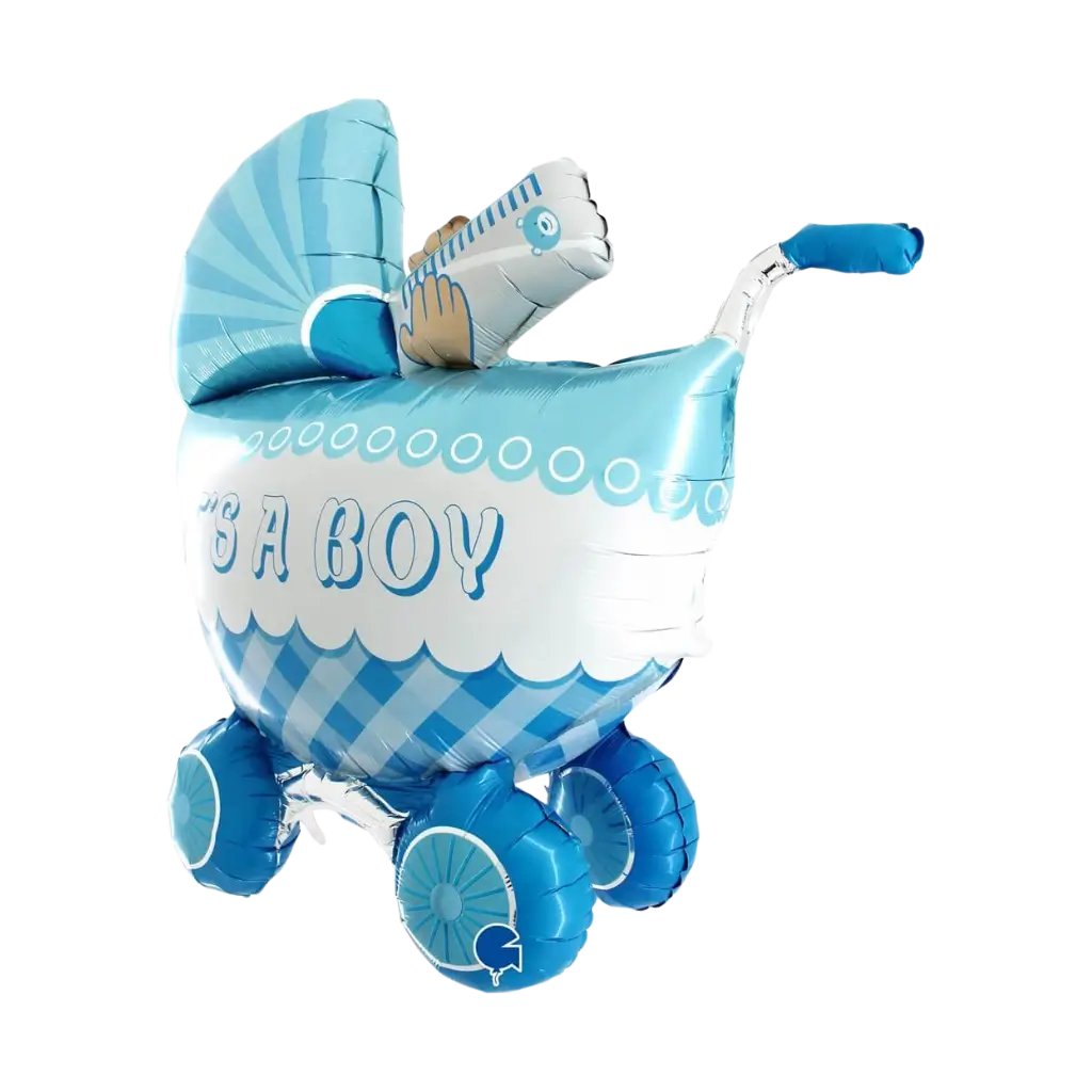 It's A Boy" Riesen-3D-Ballon für Kinderwagen 107cm