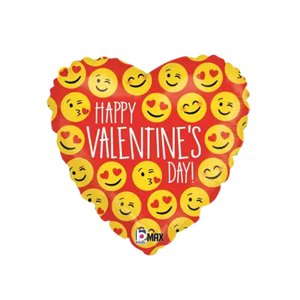 Herzlichen Glückwunsch zum Valentinstag Herzballon 45cm