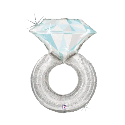 Helium Ballon Allianz Platin Silber 94cm