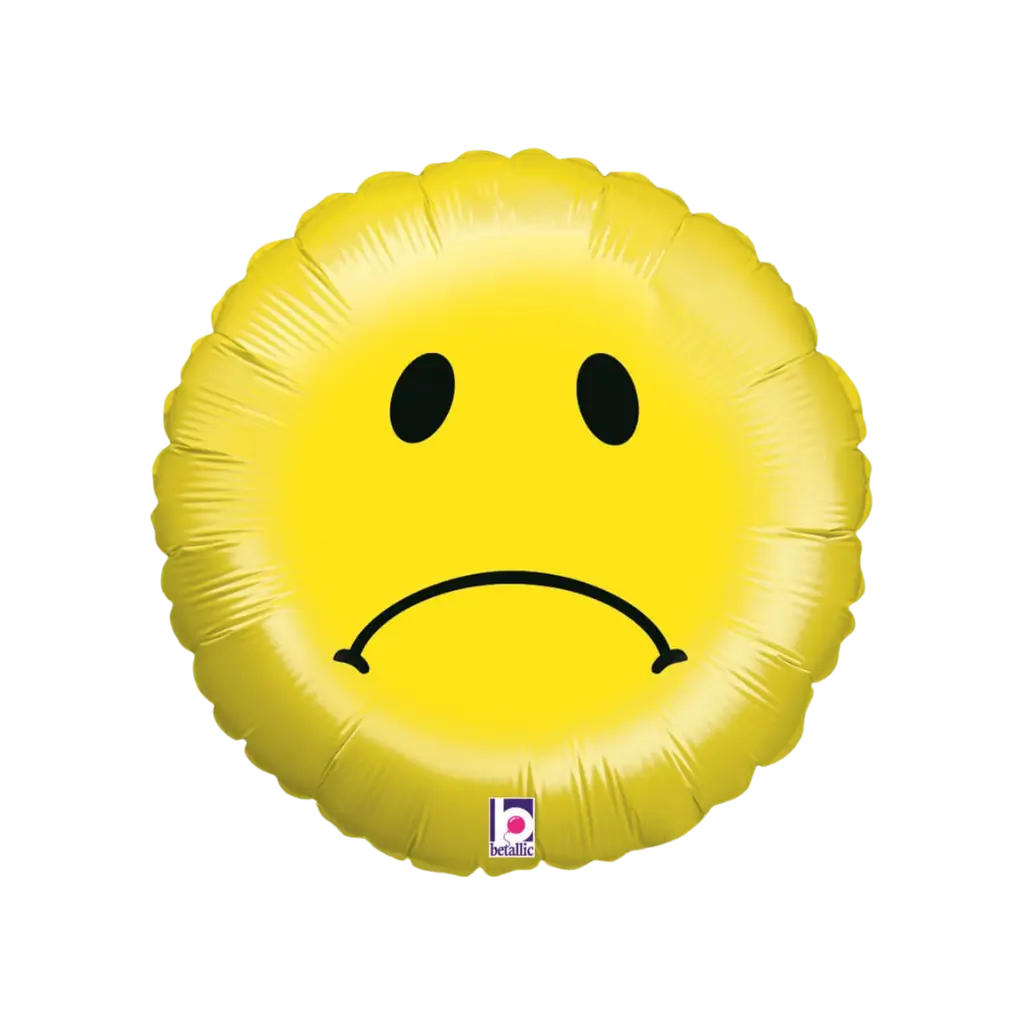 Emoji Smiley trauriger Ballon ø45cm