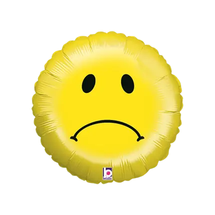 Emoji Smiley trauriger Ballon ø45cm