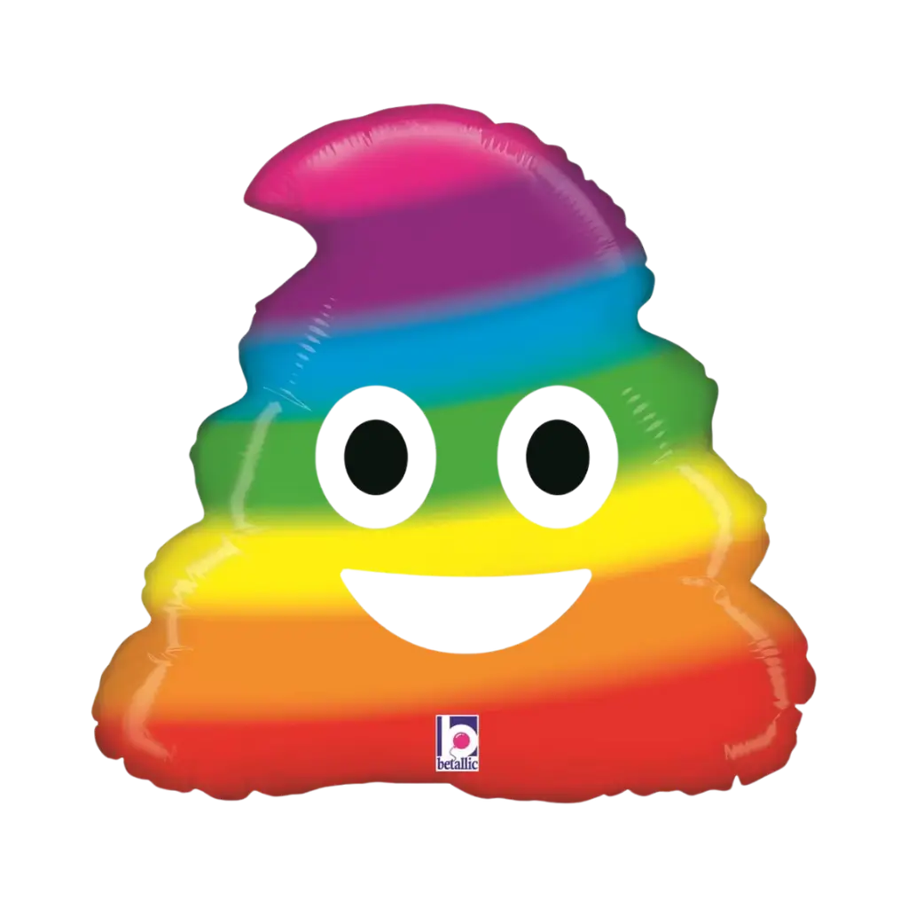 Ball Emoji Caca Regenbogen ø51cm