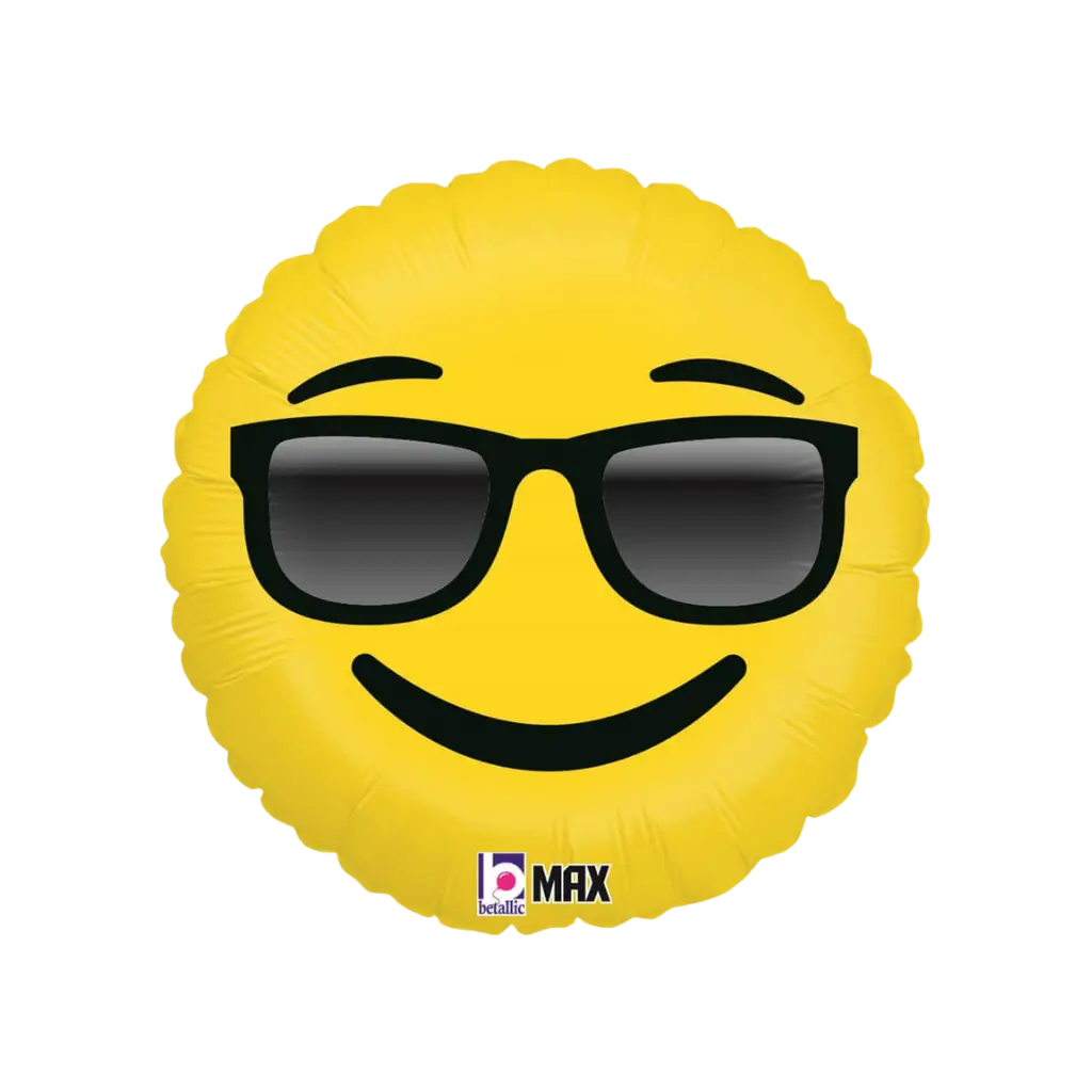 Ballon Emoji Sonnenbrille ø45cm