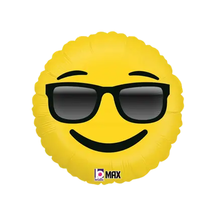 Ballon Emoji Sonnenbrille ø45cm
