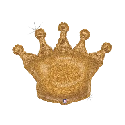 Heliumballon Krone Gold 91cm