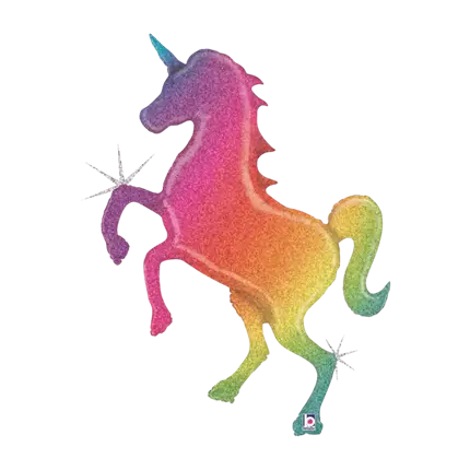 Riesiger Einhorn-Regenbogen-Helium-Ballon 137cm