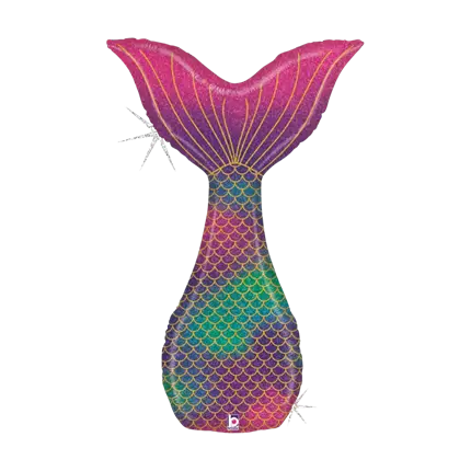 Heller Meerjungfrauen-Schwanzballon 117cm