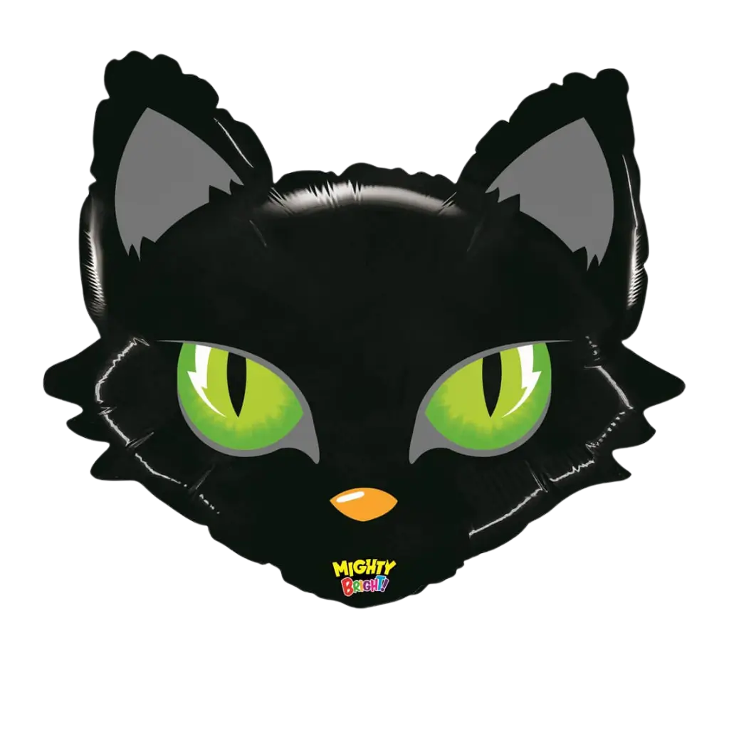 Ballon mit schwarzem Katzenkopf 71cm