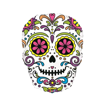 Ballonkopf Dia de los Muertos 69cm